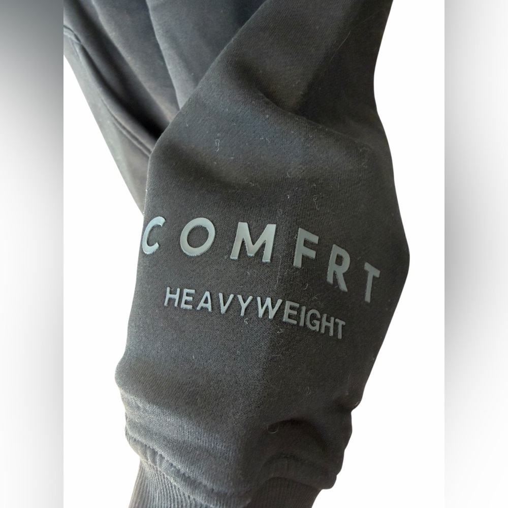 Comfrt Tranquil Hoodie Unisex Large Black Oversized Heavyweight Kangaroo Pocket - Picture 8 of 11